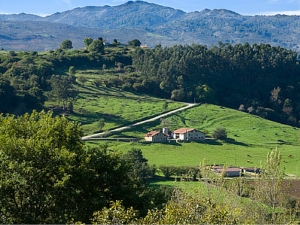 Conjunto de casas rurales en finca ganadera cercanas de las cuevas de El Soplao, Camijanes