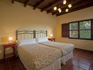 Bedroom in the holiday house for 10 people in Llanes