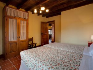 Bedroom in the holiday house for 10 people in Llanes