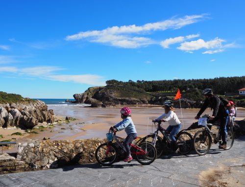 Küstenweg zu Fuss oder Fahrrad in Llanes, Asturien
